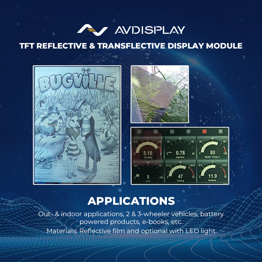 Here at AV-Display we are developing and manufacturing this new product &amp; technology. We are currently having 2 sizes available a 5.0” with a resolution of 800*480 dots and a 10.0” with a resolution of 1200*1600 dots. Other sizes and resolutions are under development.