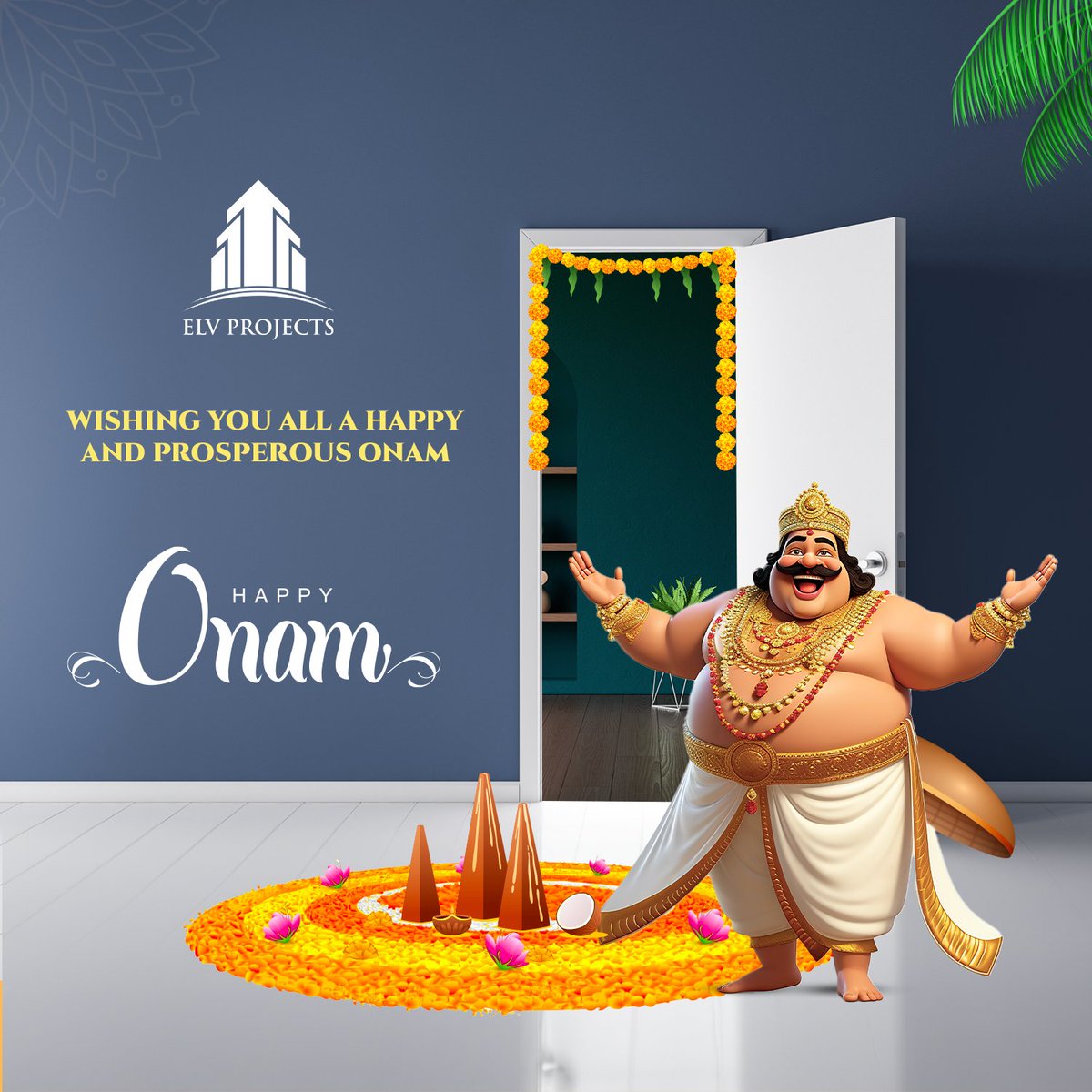 ElvprojectsElv's tweet image. Happy Onam to Everyone! May the Spirit of King Mahabali Bless you with Happiness, Togetherness and a season filled with Positivity.

#HappyOnam #FestivalSeason #ELVPROJECTS #BlessingsAndHappines #Onam2023