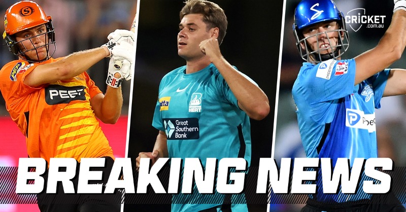 cricketcomau's tweet photo. JUST IN: A trio of @BBL stars will make their international debuts in Australia's tour-opening T20I against South Africa!

#SAvAUS @LouisDBCameron