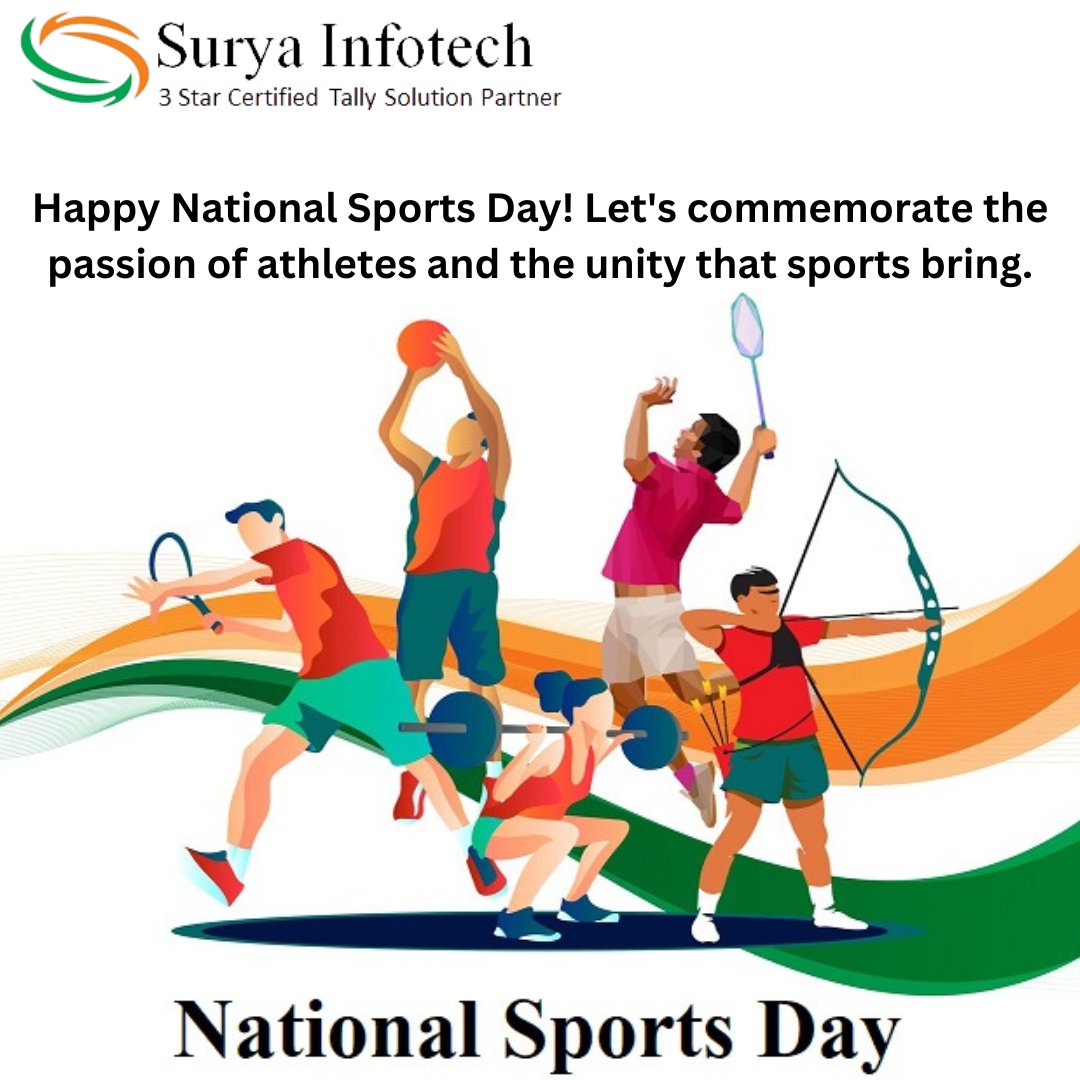 SuryaInfot33933's tweet image. Sending cheers to all the athletes who pour their hearts into their passion. Your efforts inspire us. Happy National Sports Day.
.
.
.
.
#suryatally
#suryainfotech
#VictoryInUnity
#sportsday
#SportingSpirit