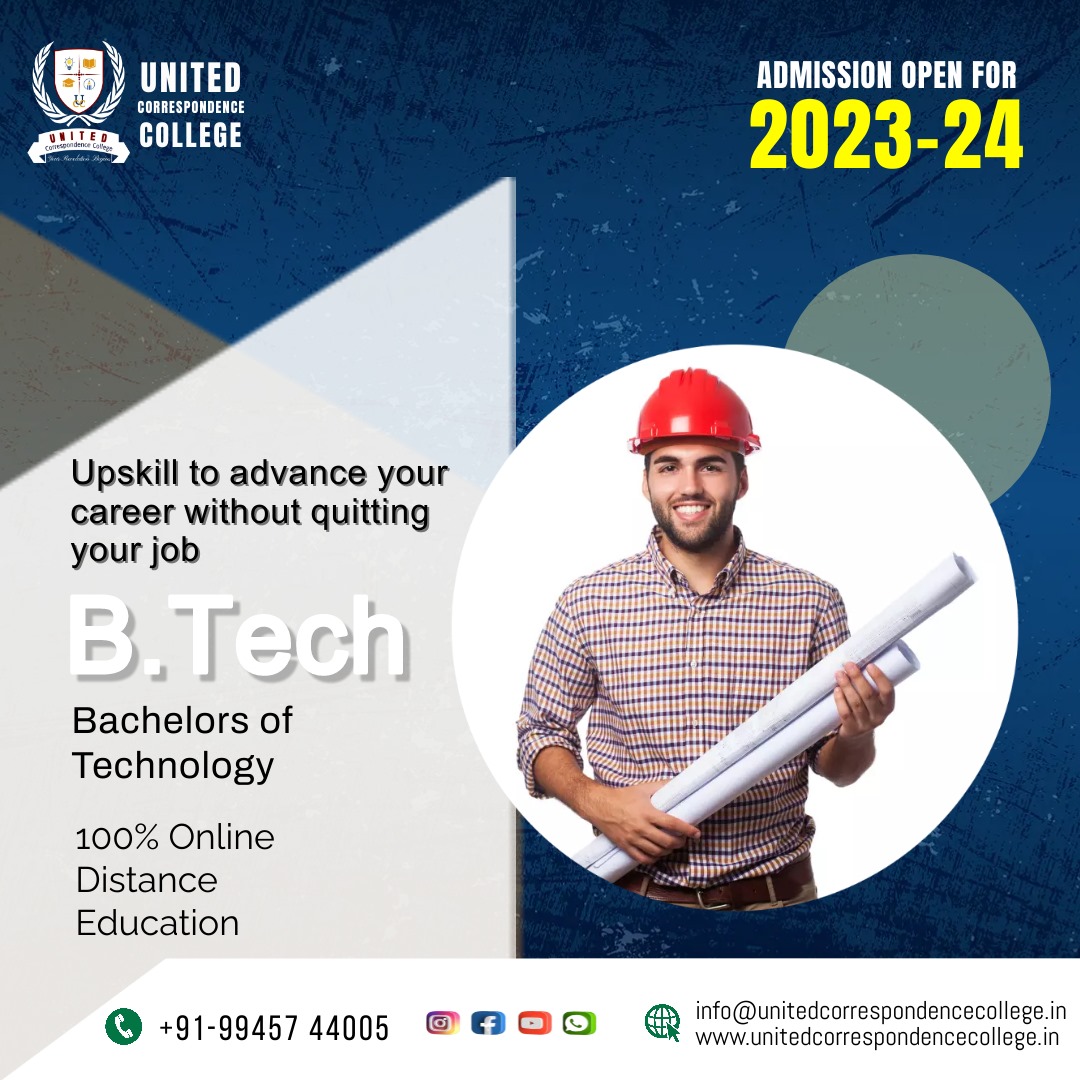 UnitedCorrespo1's tweet image. &quot;Complete your &quot;B.Tech &quot; while continuing your job&quot;

contact now: wa.me/+919945744005

Learn More: unitedcorrespondencecollege.in

#Btechadmissions2023 #Btechadmission2023 #onlinebtech #btechdistance #bachelorofTechnology #technology #bachelor #courses