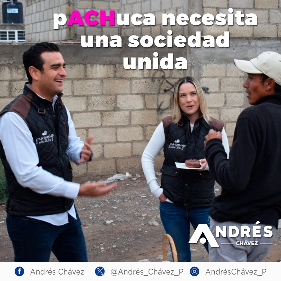 Andres_Chavez_P's tweet photo. Todos somos iguales, por el bien de nuestra ciudad #pACHuca caminemos juntos por un mejor futuro, próspero y sostenible en donde la sociedad tenga el papel protagonista de las decisiones.

ProAmigo Hidalgo 

#PachucaMiCiudad #RecorridosXlaUnidad #FortaleciendoNuestraSociedad https://t.co/4Lchv5VkSt