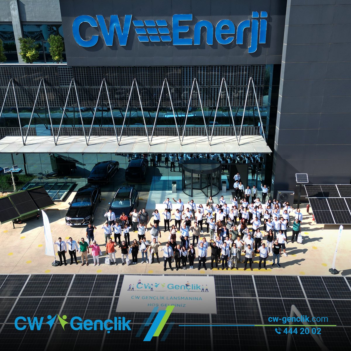 CWGenclik's tweet photo. Gençlerin kariyer planlamalarına yardımcı olmak, gençlere gelir kaynağı sunmak ve genç girişimcileri desteklemek amacıyla başlattığımız CW Gençlik projemizin lansmanı Türkiye'nin dört bir noktasından gelen bayilerimize yapıldı. ☀

#cwenerji #cwgençlik #güneştenelektrik #cwene https://t.co/tZnOgbmDBL