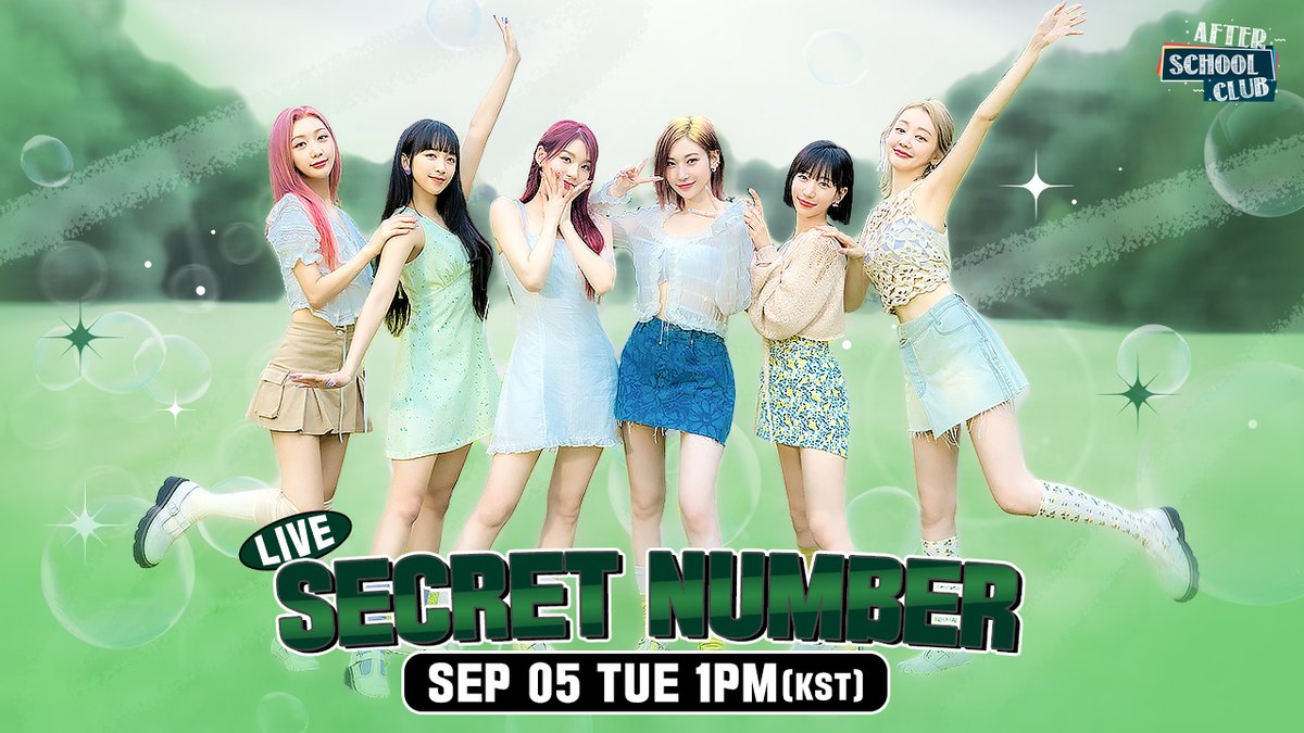 After School Club (@arirang_asc) on Twitter photo The girls who make every moment sparkle like ‘STARLIGHT’! Let’s show <a href="/5ecretNumber/">SECRET NUMBER (시크릿넘버)</a> our crazy love on ASC next week! #SECRET_NUMBER_ASC 230905 TUESDAY 1:00PM KST The girls who make every moment sparkle like ‘STARLIGHT’! Let’s show <a href="/5ecretNumber/">SECRET NUMBER (시크릿넘버)</a> our crazy love on ASC next week! #SECRET_NUMBER_ASC 230905 TUESDAY 1:00PM KST