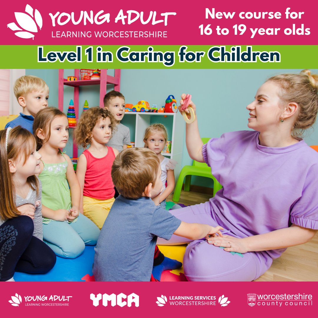 Young Adult Learning Worcestershire (@yalworcs) on Twitter photo Explore a career in childcare with <a href="/YALWorcs/">Young Adult Learning Worcestershire</a>! A new Level 1 in Caring for Children course for 16-19*yr olds that starts in September at Willow Trees Community Centre, Redditch.
Enrol today at rebrand.ly/YALCaringForChโฆ or call 01905 728537
#NewShapeOfLearning *19-24 with EHCP Explore a career in childcare with <a href="/YALWorcs/">Young Adult Learning Worcestershire</a>! A new Level 1 in Caring for Children course for 16-19*yr olds that starts in September at Willow Trees Community Centre, Redditch.
Enrol today at rebrand.ly/YALCaringForChโฆ or call 01905 728537
#NewShapeOfLearning *19-24 with EHCP