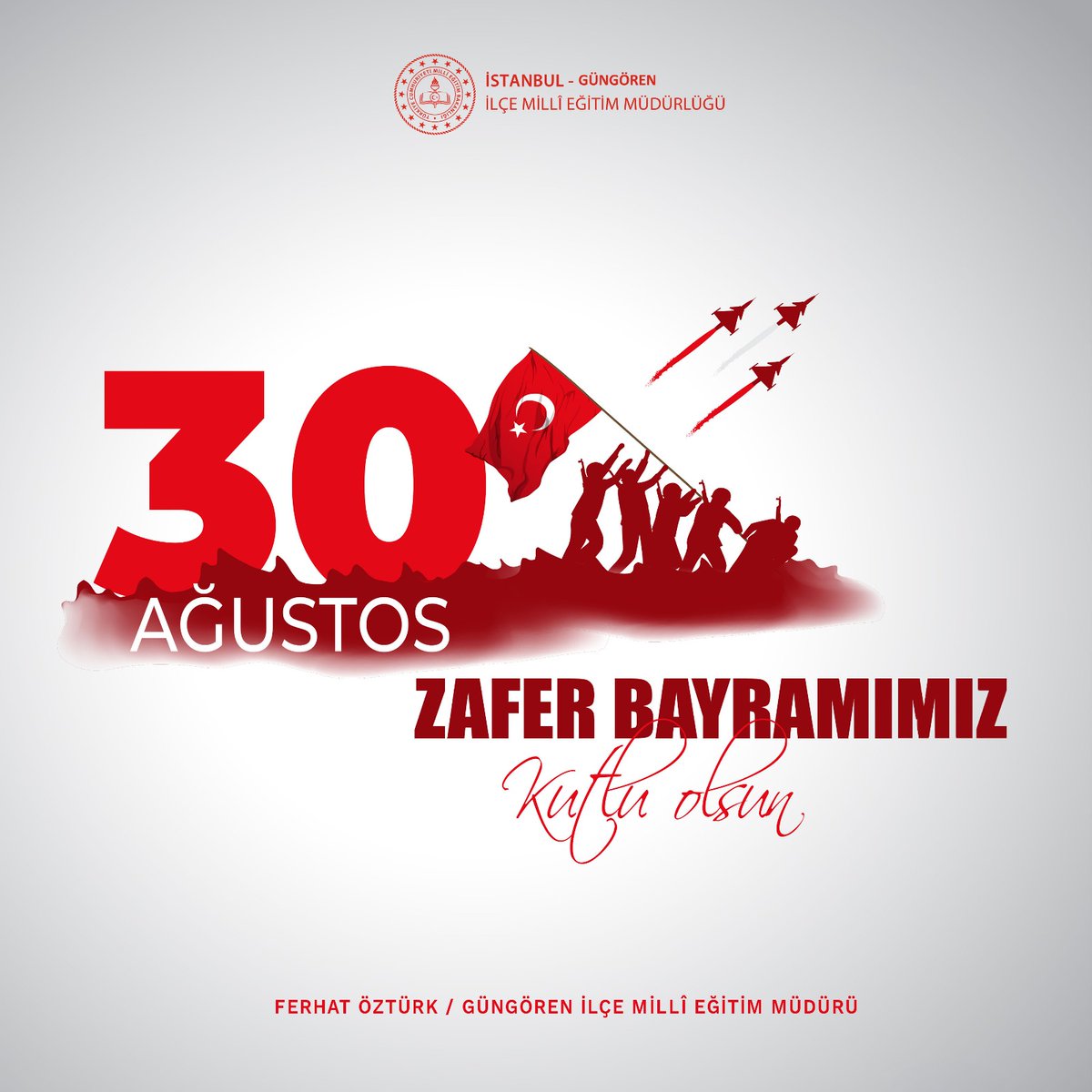 🇹🇷Tarihi şanlı zaferlerle dolu milletimiz 30 Ağustos 1922’de kesin bir zafer kazanmıştır
Büyük Taarruz’un Başkm Gazi M.Kemal Atatürk ve silah arkadaşlarını minnetle yâd ediyoruz Şehitlerimizin ruhu şad mekânları cennet olsun
30 Ağustos Zafer Bayramımız kutluOlsun
<a href="/_ferhat_ozturk/">Ferhat Öztürk</a>