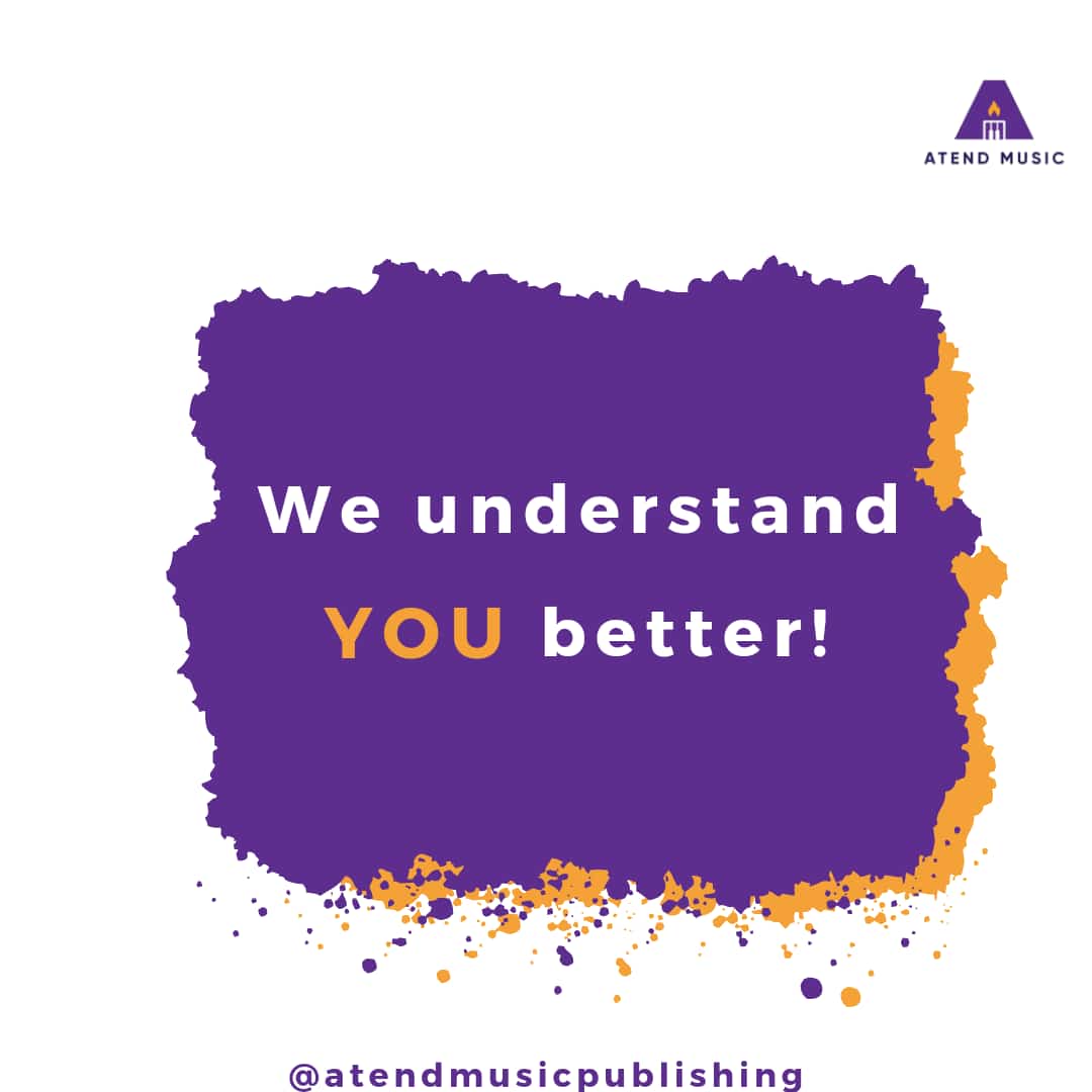 We're a Nigerian music publisher and administrator that understands your publishing needs as an independent music creator. Send a DM, let's handle your music publishing.
...We care for your songs.
.
.
#musicbusiness
#publishingroyalties 
#AtendMusic #atendmusicpublishing