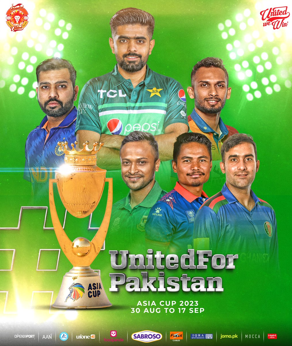 IsbUnited's tweet photo. 🔥 The battle for Asian supremacy kicks off tomorrow!

As the World No. 1 ODI team &amp; hosts for the #AsiaCup2023, we're excited to witness the cricketing prowess of our Asian neighbors.

Can't wait for thrilling matches &amp; top-notch cricket!  

#UnitedForPakistan🇵🇰 #UnitedWeWin https://t.co/pHvI4bt366