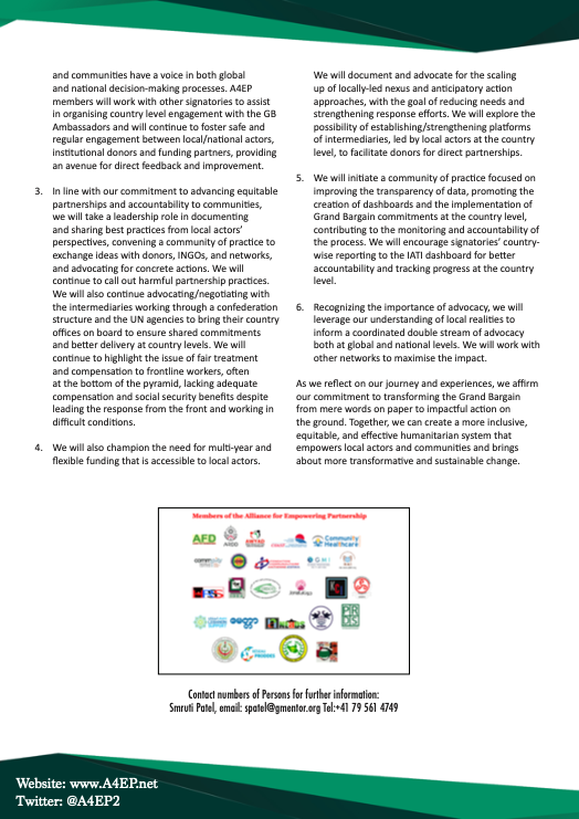 IqbalUddin's tweet photo. Tangible Shift from Paper To Practice_Grand Bargain Beyond 2023
@A4EP2 exp. in the @GrandBargain_ facilitation group &amp; priorities from #PaperToPractice for a meaningful partnership &amp; localisation. @UNinBangladesh, @UNHCR_BGD, @ToGETHER4local, @Charter4Change, @RohingyaResp. https://t.co/oWYiRAUCIO