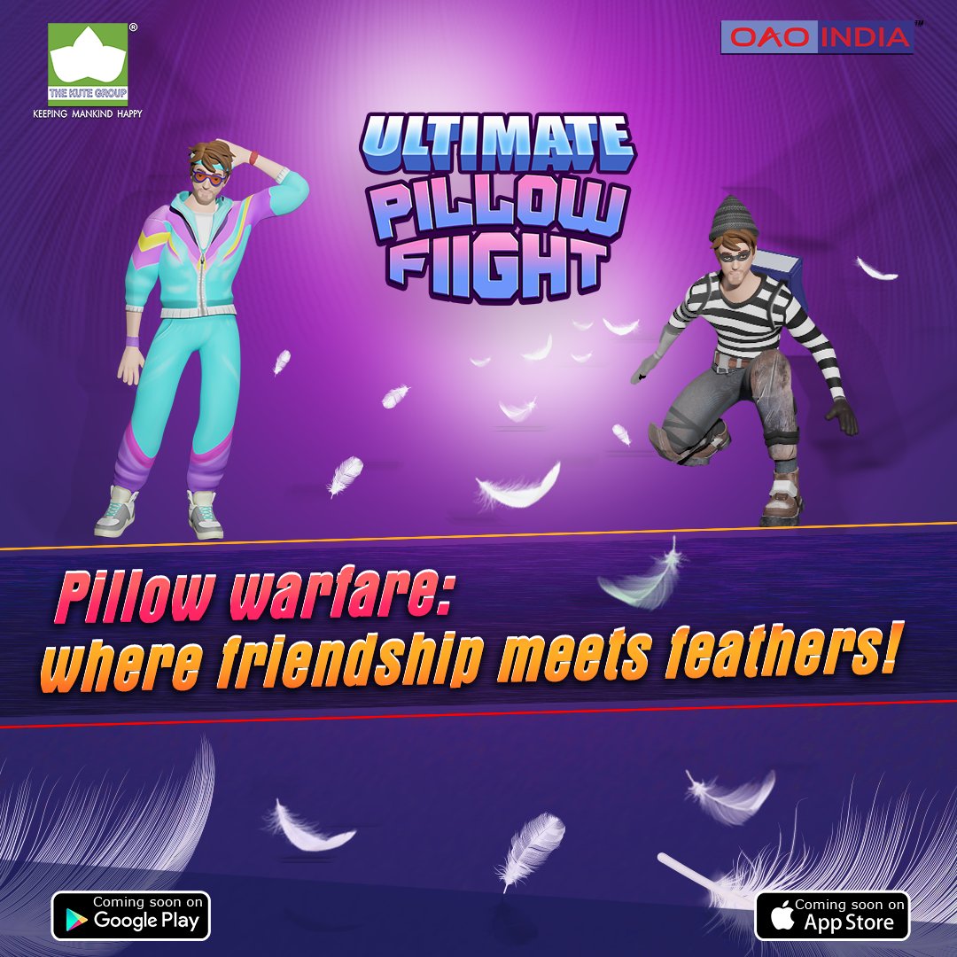 When friendship meets feathers, Pillow Fights begin! Our new game 'Pillow Fight' is coming soon.
.
.
#OAOINDIA #pillows #fighter #games #childhoodmemories #mobile #mobilegames #children #oldmemories #videogames #bestchallenge #bestgameplay #bestgameever