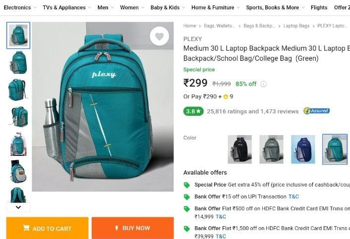 beslisha16012's tweet image. 🔥 Waterproof Backpack ₹299/-

⚡️ ekaro.in/enkr20230829s3…

#backpack #Waterproofbackpack
