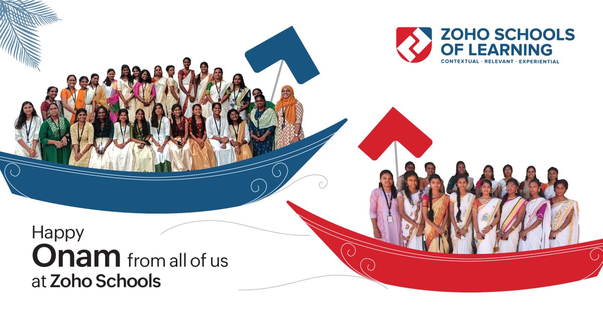 ZohoSchools's tweet photo. May this Onam fill your life with a boatload of happiness, prosperity, and colour! ... And a delectable Sadhya!
Happy Onam!!
#zoho #zohoschools #onam #onamcelebration #zohoschoolsoflearning
#onam2023 https://t.co/izjcV0BHbV