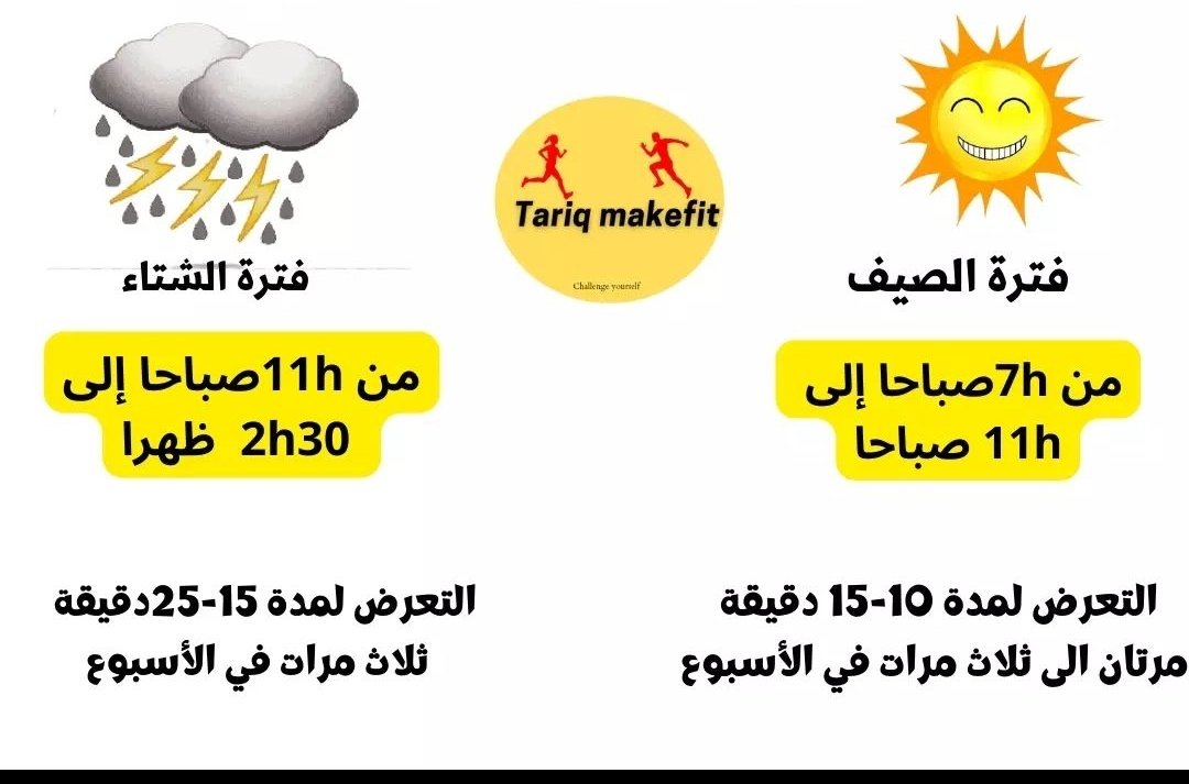 AbnAlqwasm's tweet photo. الوقت المناسب للتعرض لأشعة الشمس للحصول على فيتامين د https://t.co/c8rEsipTyV