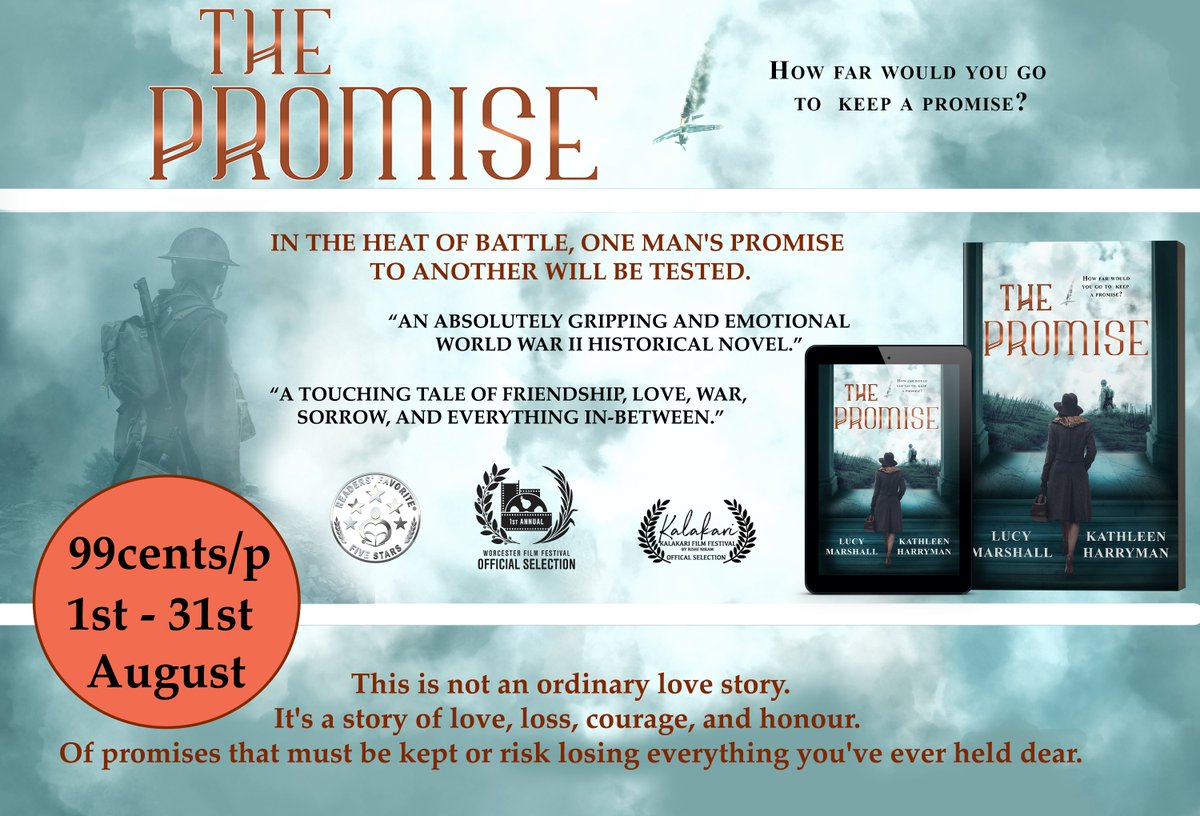 #BookReview 'What a brave lady. This story will live on.'

getbook.at/thepromise

In the heat of battle, one man's promise to another will be tested.

#KU #kindle #audible #paperback
#Romance #WW2 #HistoricalFiction #IARTG #99cents #Histfic #HistoricalRomance #BooksWorthReading