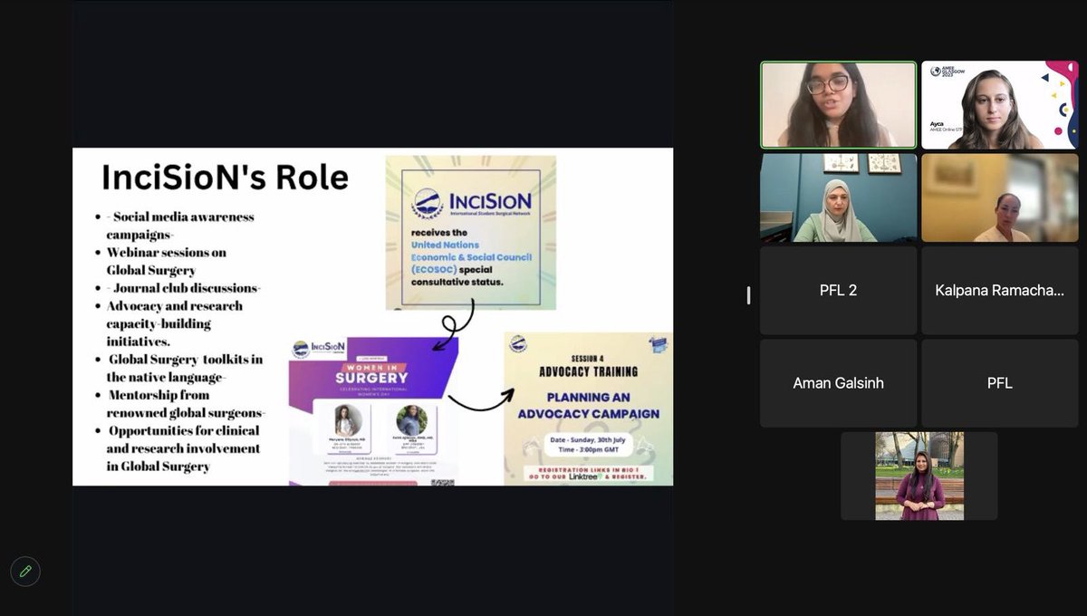 InciSioN_UA's tweet photo. Another Win! Our Asst. Head of research @salonimitra1 recently presented our perspective as a war-torn country on “Why Global surgery should be included in Medical Schools’ curriculum” at the ongoing @AMEE_community 2023 congress. 

#amee2023 #medicine #medicaleducation #incision https://t.co/OaEUJd5VWE