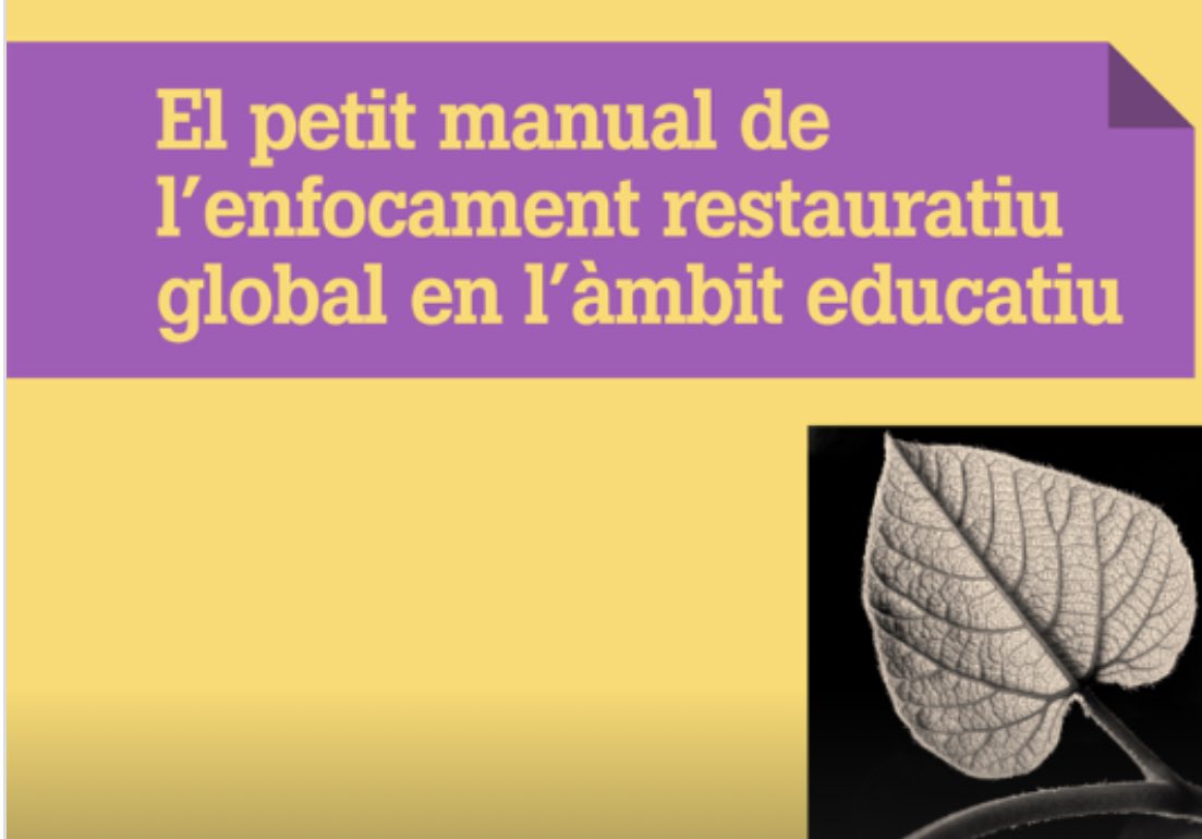 se_selva2's tweet image. Petit manual ERG. Dossiers
Una comunitat educativa restaurativa i resilient. 

🔗 xtec.gencat.cat/ca/centres/pro…

#enfocamentrestauratiu #recurs #educació