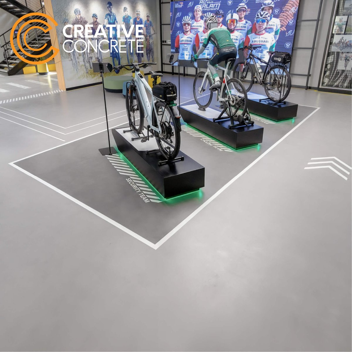 creativecreteme's tweet photo. TopCrete Micro Topping @ Dubai Police Club: the subtle elegance of the TopCrete 220 seamless floors bring out and complement the open floor design of this beautiful sports club.
#TopCrete220 #polishedconcrete #coloredconcrete #decorativeconcrete #architecturalconcrete https://t.co/rp4rCaqk1p