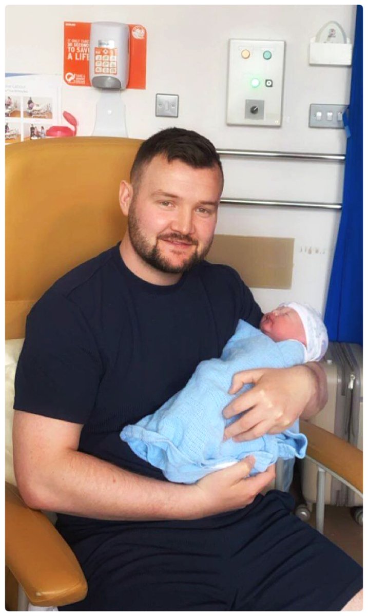 dougm1970's tweet photo. my boy and his boy....new member of the sligo population.

#proudgrandad
#sligoweekender https://t.co/0uAscAyGo0