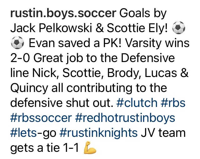 Rustin Boys Soccer tweet media
