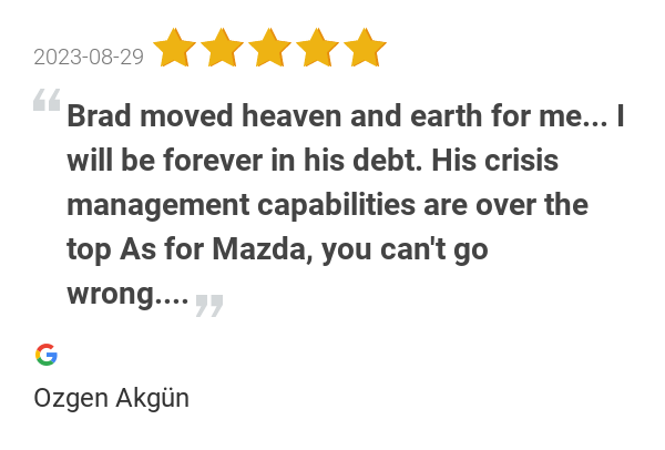 MorreyAutoGroup's tweet photo. New 5.0-star Review: "Brad moved heaven and earth for me... I will be forever in his debt. His crisis management... https://t.co/ZzlzR7288u