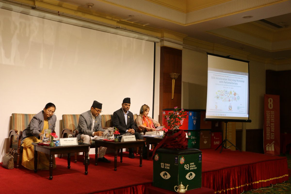 UN_Nepal's tweet image. In the process of development of the National Vision for #SDGAcceleration by the #GoN, engaging in discussion with parliamentarians. Parliaments can contribute significantly to the @SDGoals championing political support through legislation.
@NEPALNPC @UNDPNepal @SingerHanaa