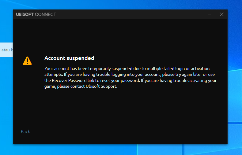 RAGIL316's tweet photo. @UbisoftSupport my ubisoft connect account temporarily suspended with no reason https://t.co/JomzPrWt0c