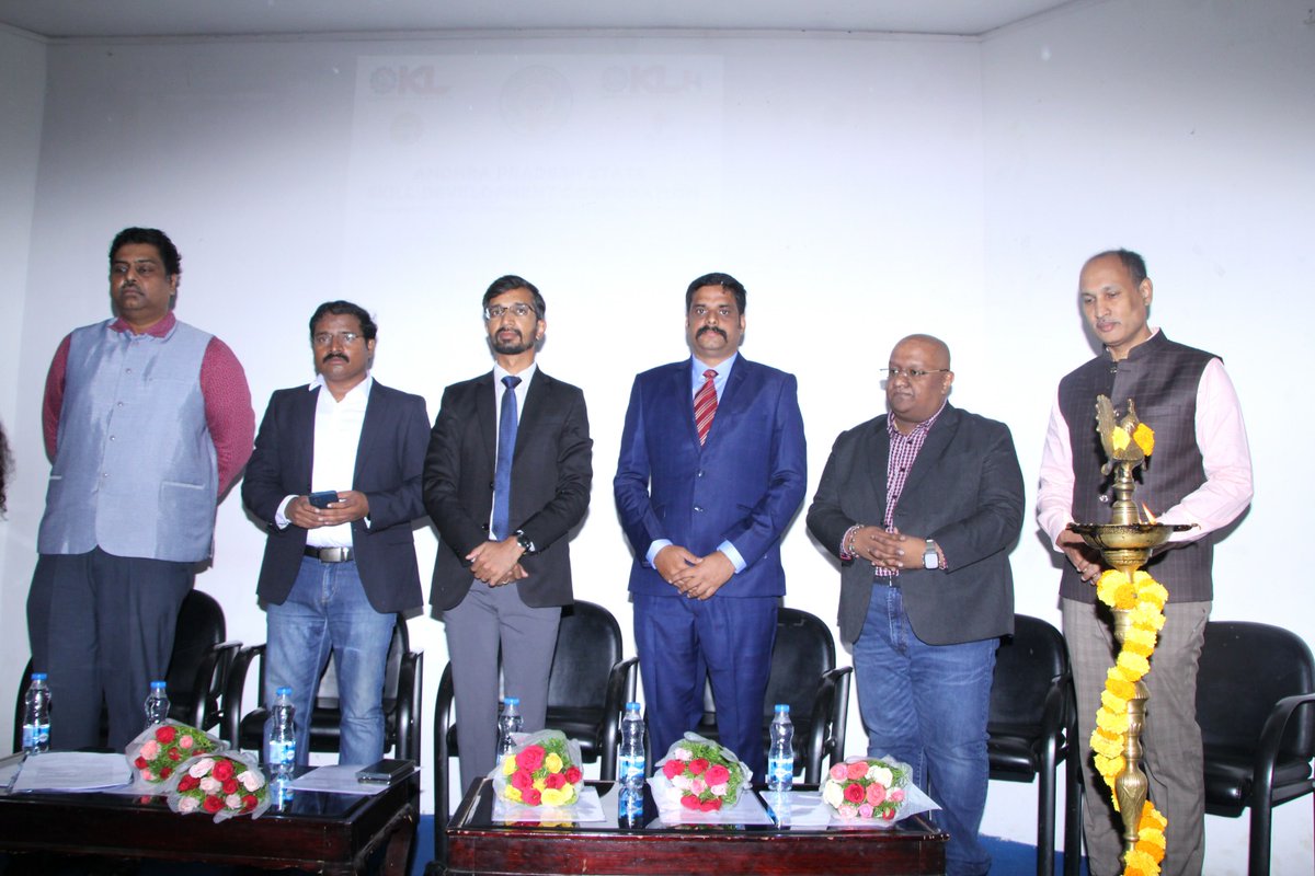 AP_Skill's tweet photo. @AP_Skill and Consortium for Technical Education has Inaugurated 5-day International Training Program on #CyberSecurity 
Dr #VinodKumarV IAS MD&amp;CEO has KickStarted the international training program with lighting and the program got initiated with a prayer song. https://t.co/AlESaqEJHT