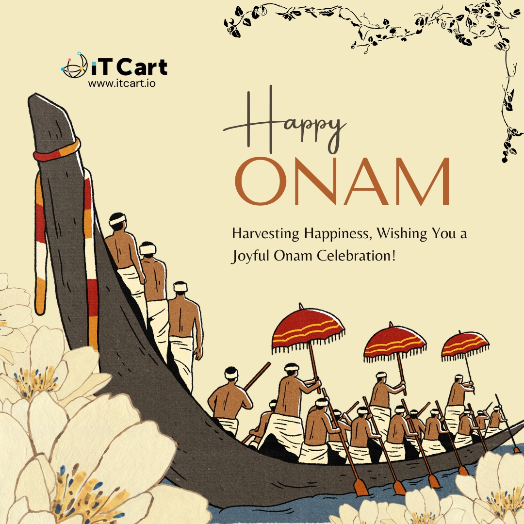 Wishing everyone a joyful and prosperous Onam! 💐 May this vibrant festival fill your hearts with happiness and your homes with the fragrance of flowers. 🏡✨

#ITCartFamily #StrongerTogether #WorkplaceBonding #ITCart
#HappyOnam #OnamWishes #FestivalOfHarvest #JoyAndProsperity