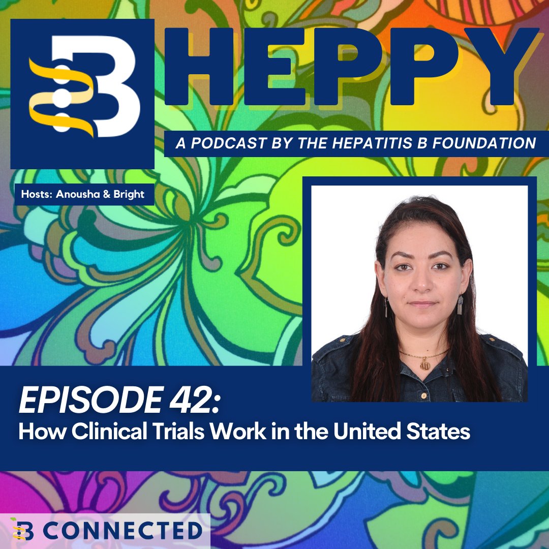 New PODCAST 👉 In this episode, Bright and Anousha chat with Dr. Yasmin Ibrahim, Public Health Program Director at the Hepatitis B Foundation, about how clinical trials work &amp; the importance of clinical trials in advancing research.

Listen here ➡️ Link: ow.ly/PjVZ50PEnv3