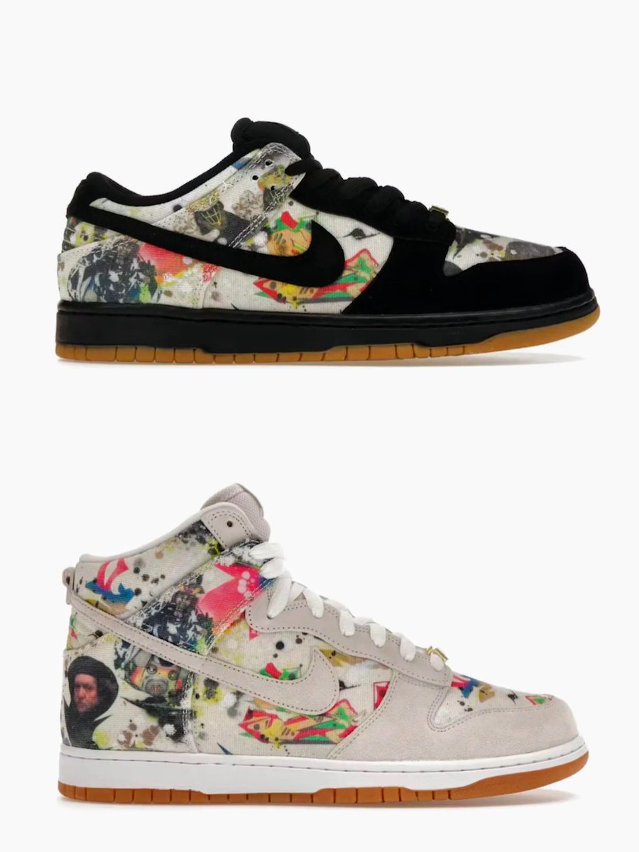 Snkrs_warrior's tweet photo. 「 Supreme × Nike SB Dunk “Rammellzee” 絶対狙うぞ🔥」っていう人はRT♻️

#スニウォリ当選祈願部
#SNKRS