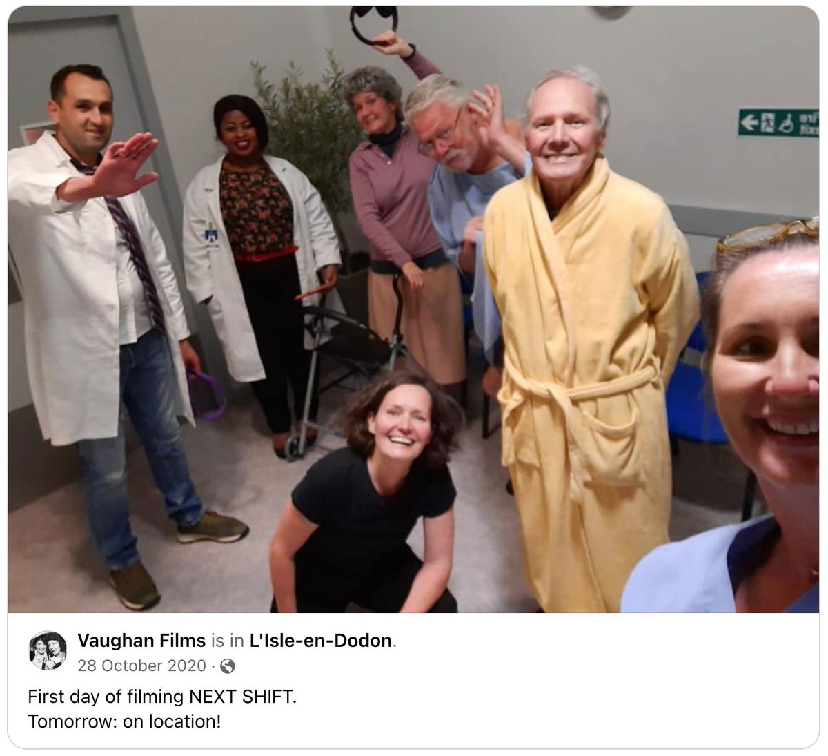 VaughanFilms's tweet photo. Flashback to the first day on set for NEXT SHIFT which gets its London premiere at the Greenwich Film Festival at the Picturehouse @GreenwichPH (and/or online) Sept 15th 2023. https://t.co/zV0pKZi39f