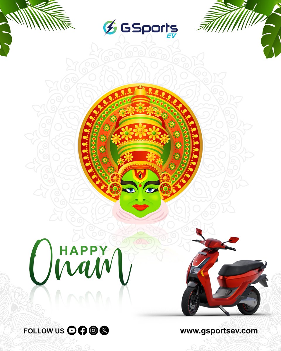 May the spirit of Onam illuminate your life with happiness. 
Wishing you a blooming season of love, prosperity, and unity. 
#HappyOnam #festivevibes2023 #onam2023 #celebratewithus #teamwishes #festival2023 #futureoftransportation #CleanEnergyNow #ecofriendlyproduct #EV