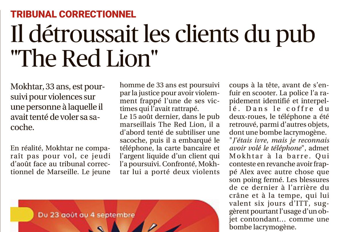 e_Fouquart's tweet photo. Encore une agression qui n’aurait pas existé si l’OQTF avait été appliquée.
Les Français en ont marre de ces délinquants clandestins. Mais bon, @GDarmanin est plus préoccupé par les présidentielles de 2027 que par la sécurité des Français.
#OQFT #Darmanin #Marseille https://t.co/9yPhBTecAP