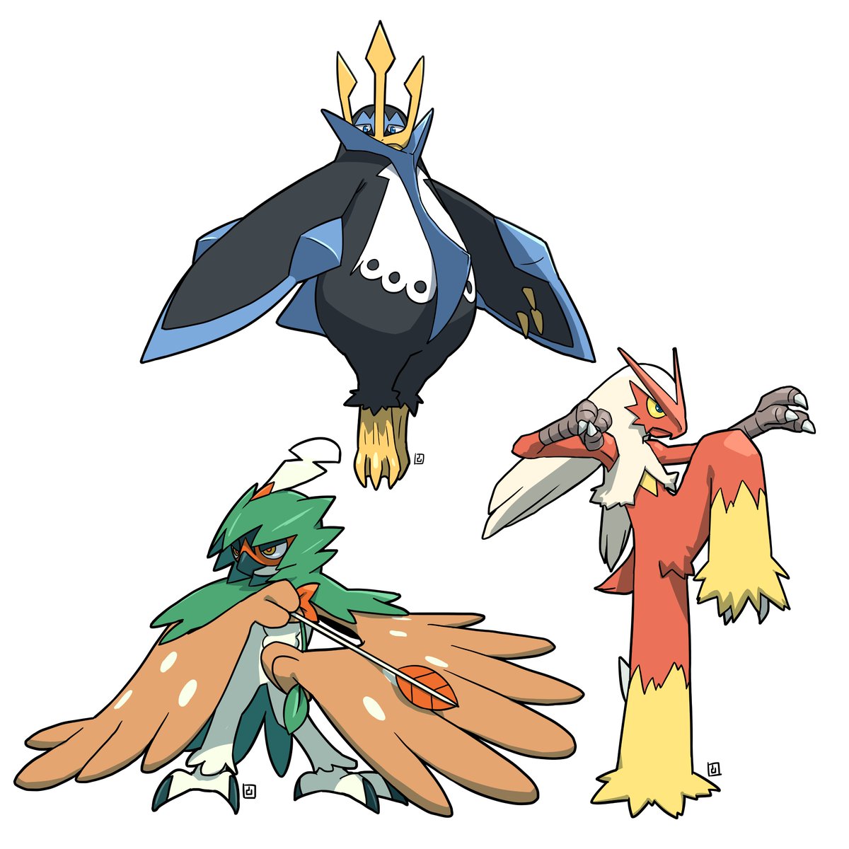 好きな鳥ポケ御三家