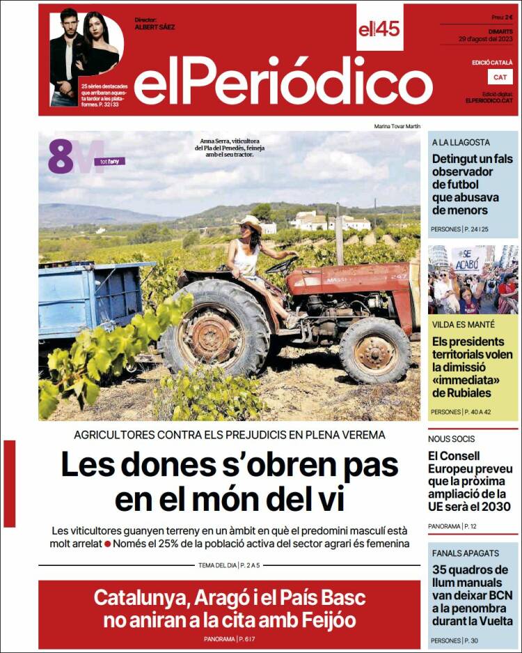 MariaRosaFerre's tweet photo. Avui a @elperiodico parlen del projecte de les viticultores... 
Moltes gràcies Marina Tovar Martin https://t.co/xXDEsm9zrm