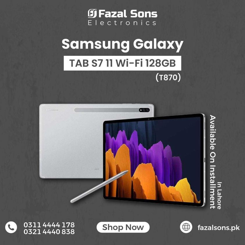 fazalsonslahore's tweet image. Buy 𝐒𝐚𝐦𝐬𝐮𝐧𝐠 𝐆𝐚𝐥𝐚𝐱𝐲 𝐓𝐀𝐁 𝐒𝟕 𝟏𝟐𝟖𝐆𝐁 with amazing features: Android 10, One UI 2.5, 1600 x 2560 pixels Resolution, Front Camera: 8 MP, Rear Camera: 13 MP + 5 MP, Non-removable Li-Po 8000 mAh battery.
𝐒𝐡𝐨𝐩 𝐍𝐨𝐰: shorturl.at/rxzHZ
#Fazalsons #samsung