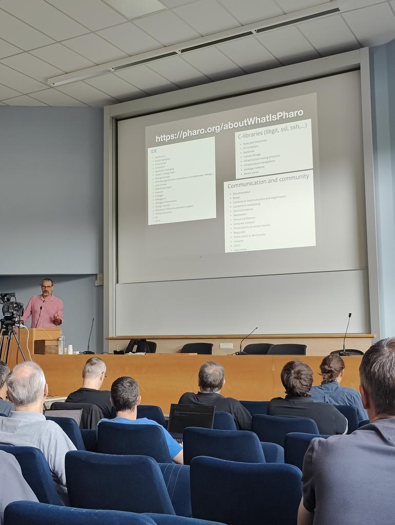 Vincentblondea1's tweet photo. All the new cool stuff on #pharo at #esug23 by @pharoproject ! https://t.co/kUDAHeKHHK