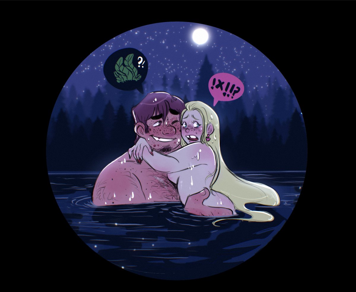 itsalola07's tweet photo. Well, how about I post the two of them next to each other? Repost of fun skinny dipping late at night shenanigans!😳💗 https://t.co/E1WYIBuTHM