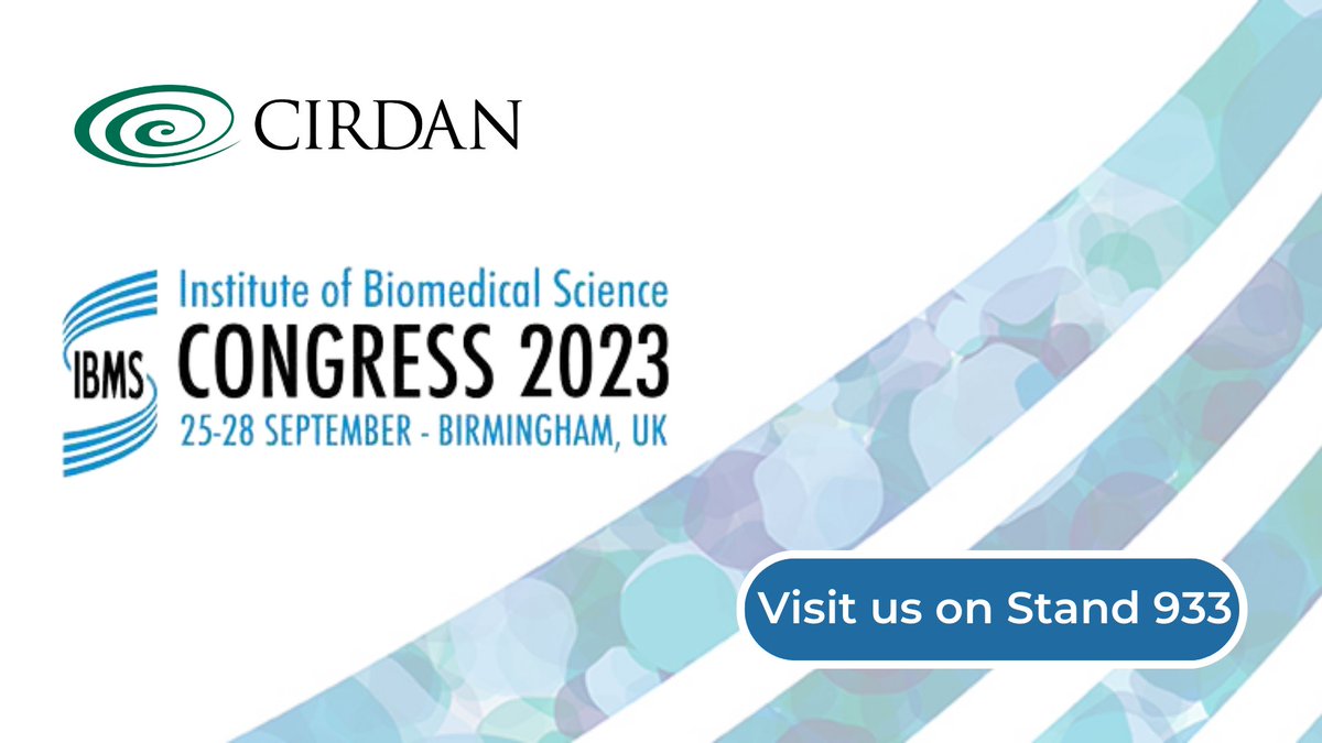 cirdan_com's tweet image. The countdown is on: officially #1MonthToGo until #IBMS2023! We&apos;re excited to be attending #IBMS Congress in ICC Birmingham, 25-28 September. Come along to #Stand933 to speak with our expert team &amp;amp; see our #InnovativeSolutions in action! #Pathology #Innovation #FutureOfHealthcare