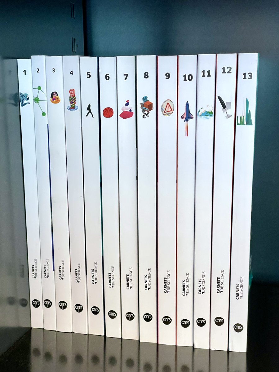Mathemarium's tweet photo. Réception de l'intégralité de la très belle revue #CarnetsDeScience de @CNRSEd/@cnrs pour notre petite #bibliothèque avec pas mal d'articles sur les mathématiques et le numérique. https://t.co/HftfSEk0xM