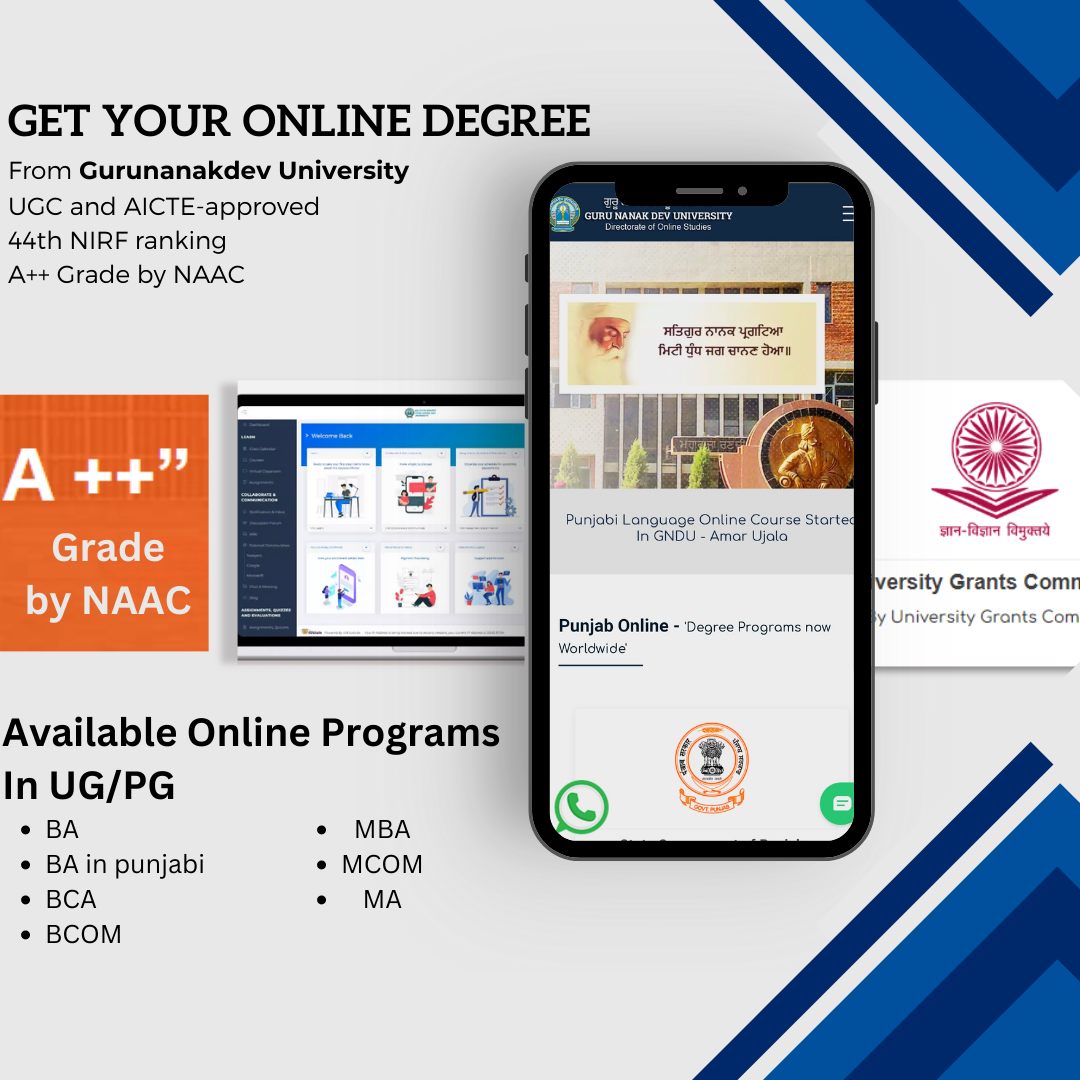 GnduOnline's tweet photo. GNDU's online degrees are accredited by UGC and AICTE also recognized by top employers. Get the education you need to reach your full potential.
#onlinedegree #gndu #gnduonline #onlineeducation #onlinedegreeprograms #PGPrograms #careers #UGC https://t.co/9yzvGsBizm