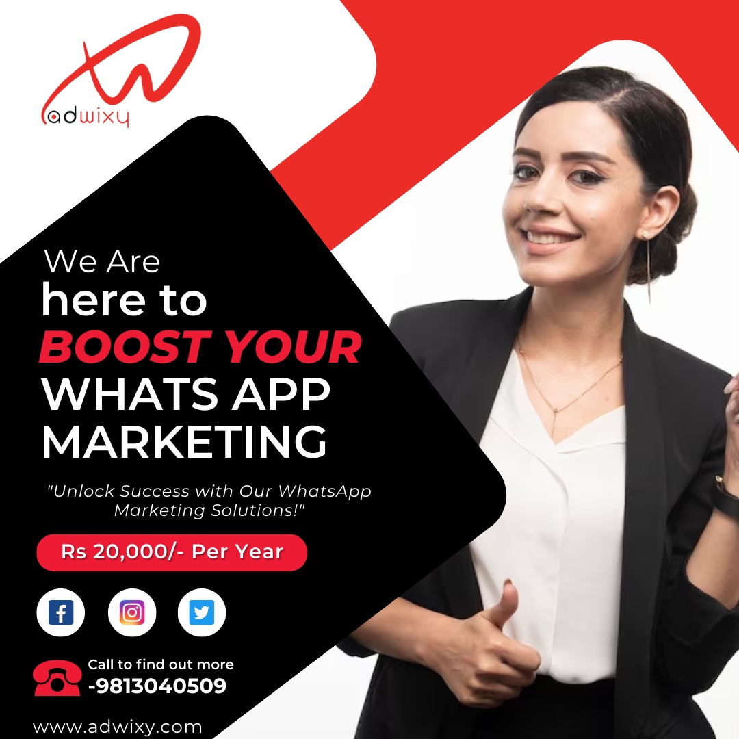Supercharge your business outreach with our expert WhatsApp marketing solutions! 🚀📲 Unlock the potential of personalized customer engagement and seamless communication. Elevate your brand today! #WhatsAppMarketing #BoostYourReach