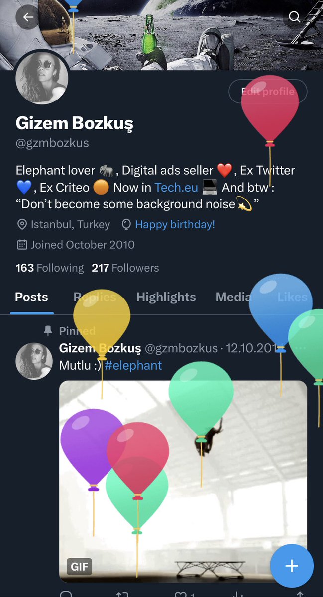 I was almost sure Elon removed birthday baloons but……