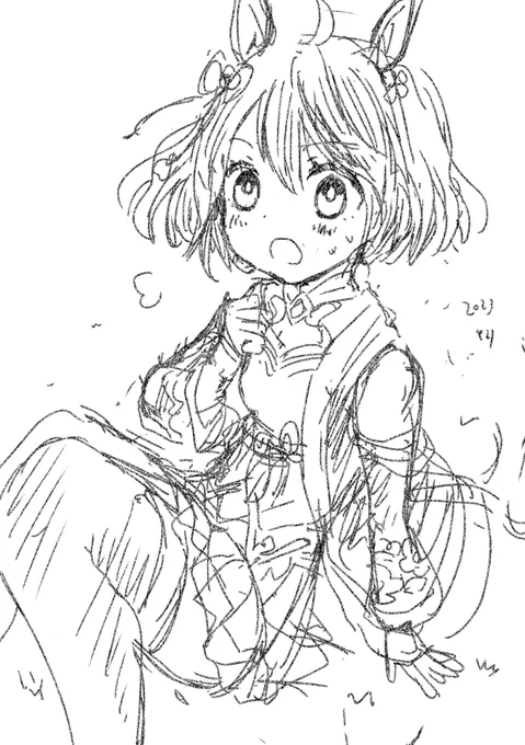 らくがき。キタサンブラック。(ウマ娘) 