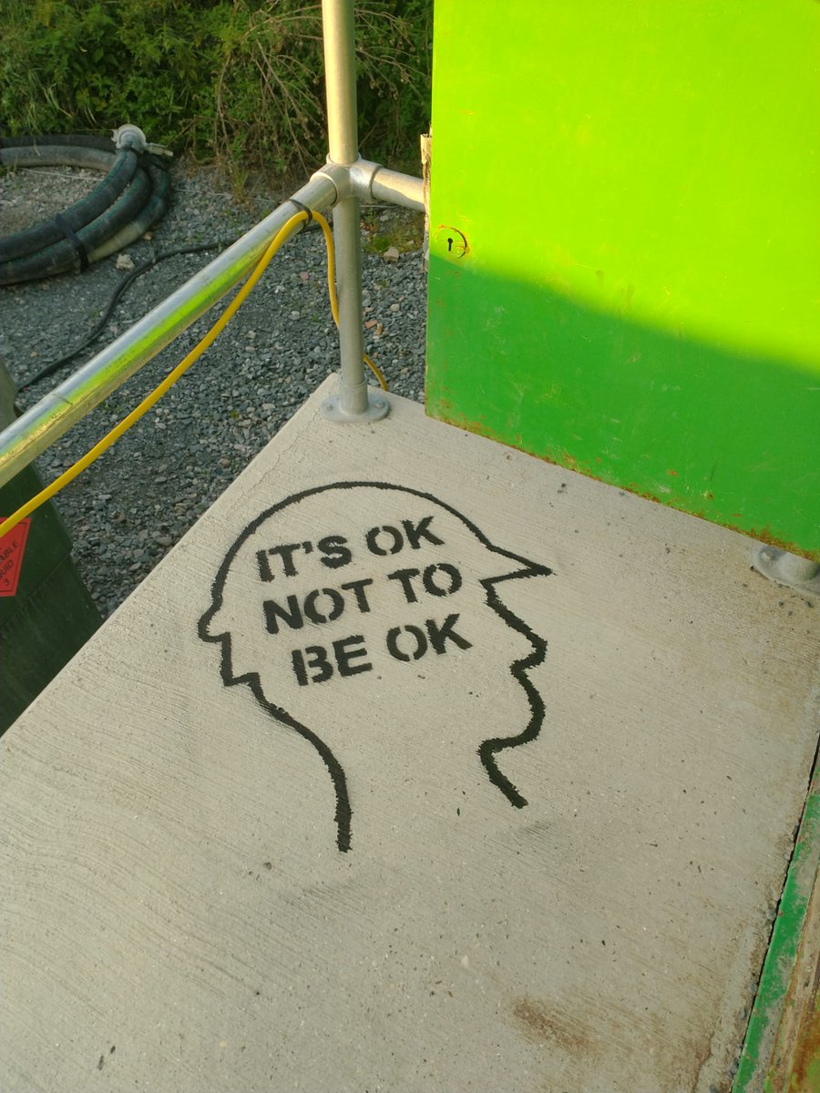 HMJV_UK's tweet photo. It's great to see that these spray-painted messages, that appeared overnight last week on all our sites, have generated some great conversations on mental health among the Teams!

Let's keep talking!

#mentalhealth #mentalhealthmatters #mentalhealthinconstruction #construction https://t.co/TeEoChWk3K