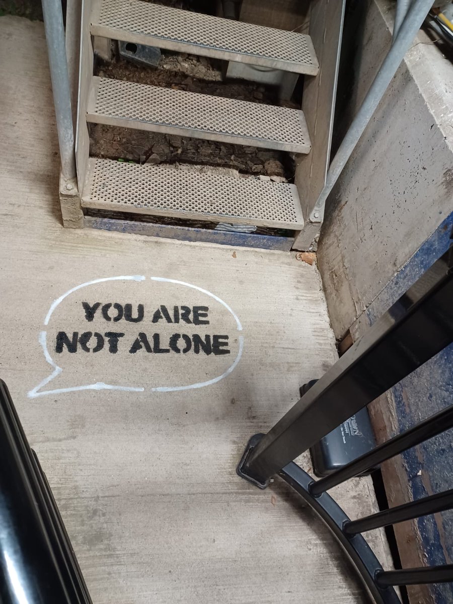 HMJV_UK's tweet photo. It's great to see that these spray-painted messages, that appeared overnight last week on all our sites, have generated some great conversations on mental health among the Teams!

Let's keep talking!

#mentalhealth #mentalhealthmatters #mentalhealthinconstruction #construction https://t.co/TeEoChWk3K