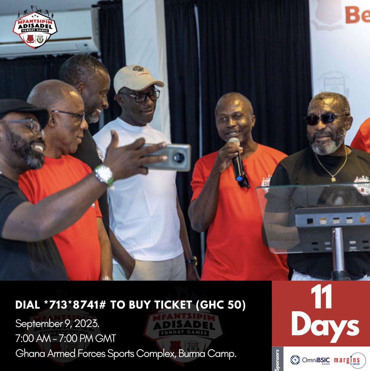 MAFDG 2023🔴⚪️⚫️

*GRAB YOUR TICKETS NOW!!!*

Join us at the Mfantsipim-Adisadel Fun Day Games, where camaraderie and sportsmanship took center stage. Grab your tickets at a cool GHc 50.00 

*DIAL *713*8741# to buy your tickets!!!*

#MAFDG2023
#MfantsipimSchool 
#AdisadelCollege