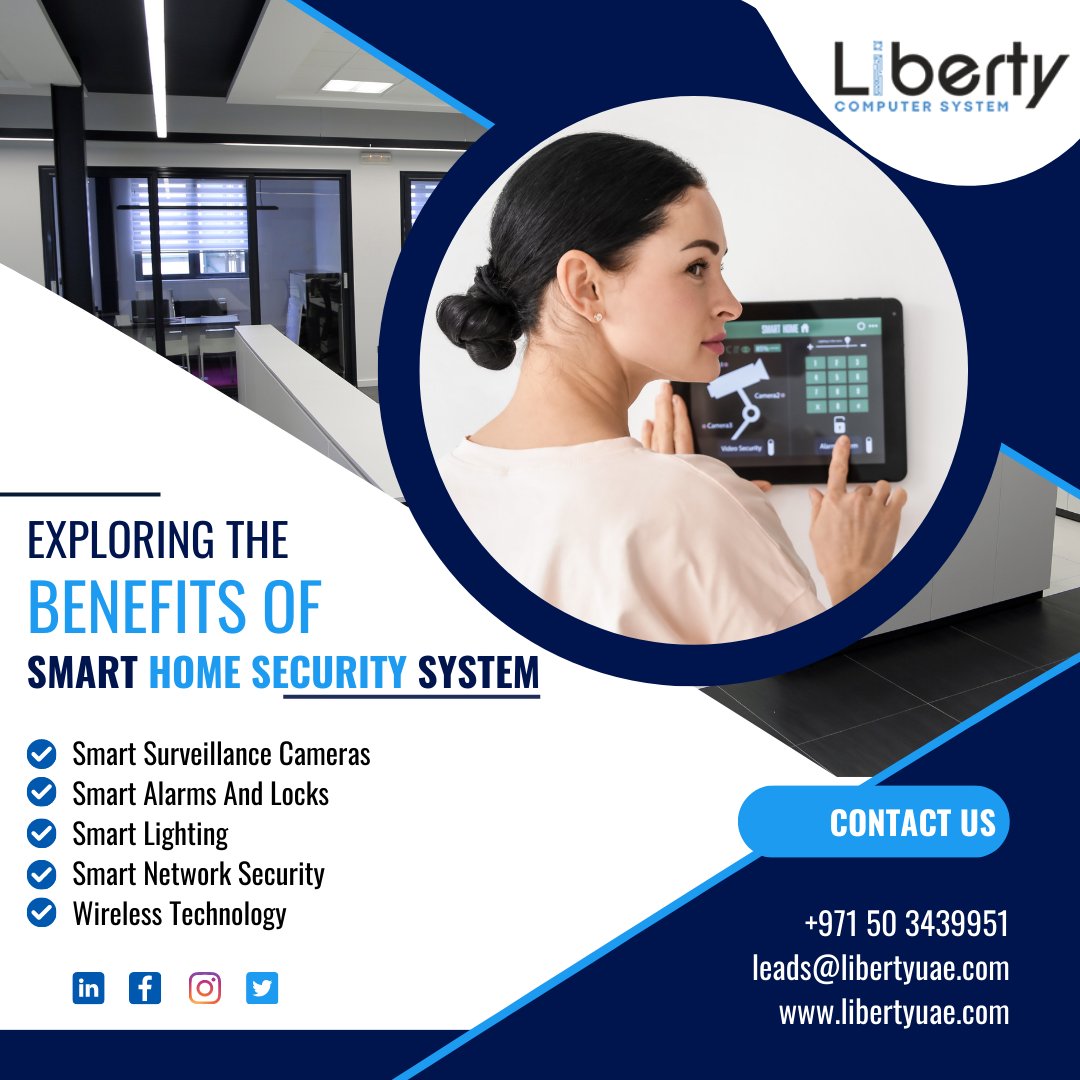 LibertyLLC2's tweet image. Unlock the Advantages of Smart Home Security. Experience enhanced protection and convenience with our cutting-edge system. Safeguard your home intelligently.

🌐libertyuae.com

#libertyuae #homesecuritysystem #homesecuritycamera #securitycamera #smartalarms