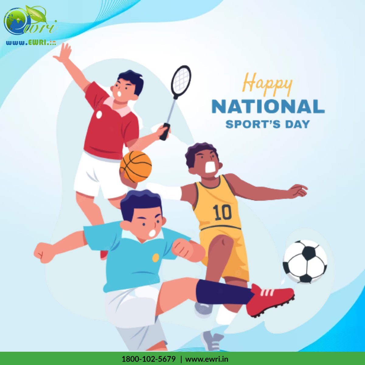 e_recyclers's tweet photo. Happy National Sports Day to every Indian! 🇮🇳
Let's play and watch different sports regularly!
#NationalSportsDay2023 #Recycle #Ewaste #EEE #ElectronicWaste #ZeroWaste #SaveEarth #EwasteDisposal #news https://t.co/ce5LE4YqYR