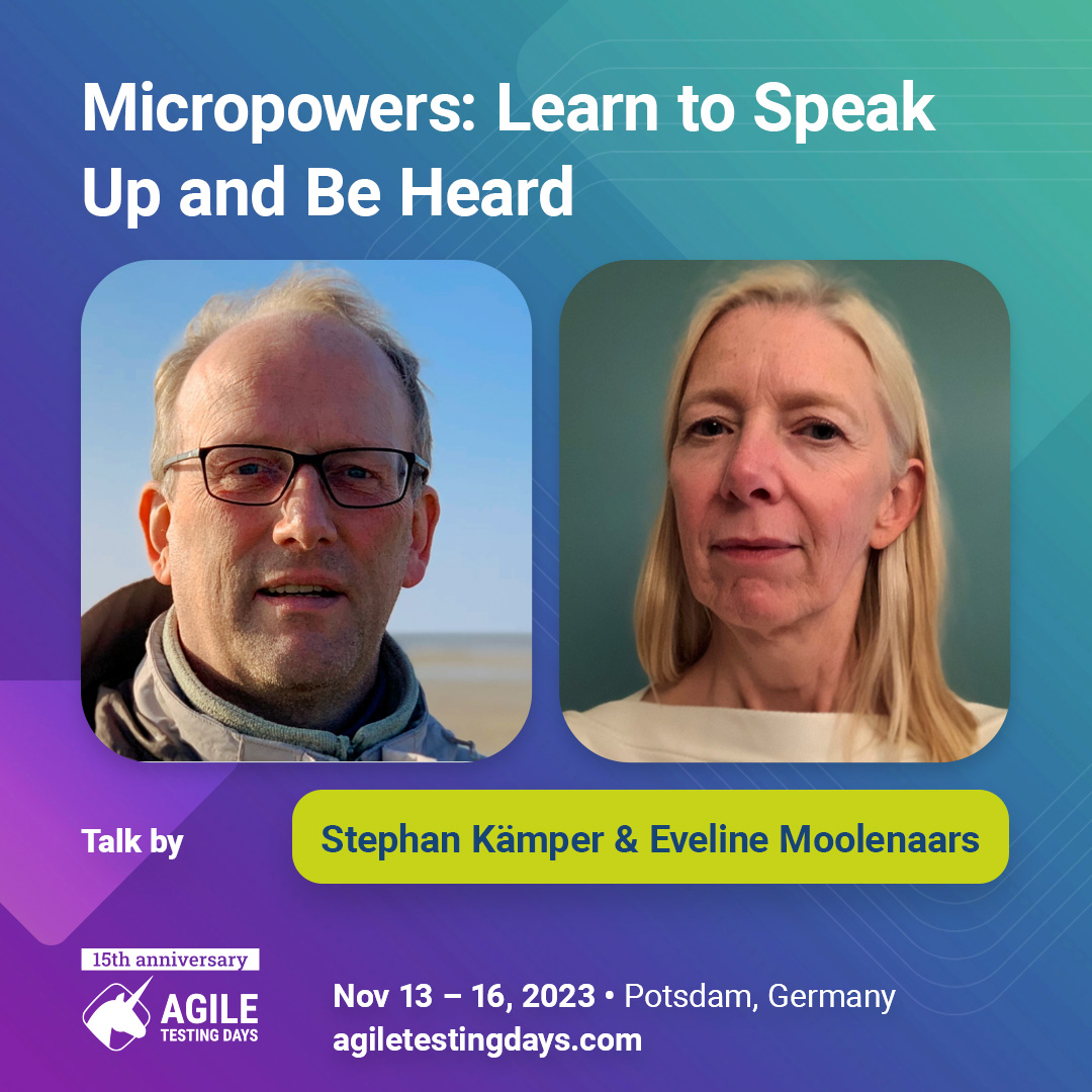 How we discovered to speak up, and you might as well. Everyone has a particular ability they can use for good.

➡️ tinyurl.com/b79nb7w4
<a href="/EvelineMoolena1/">Eveline Moolenaars</a> @S_2K 

#AgileTD #Micropowers